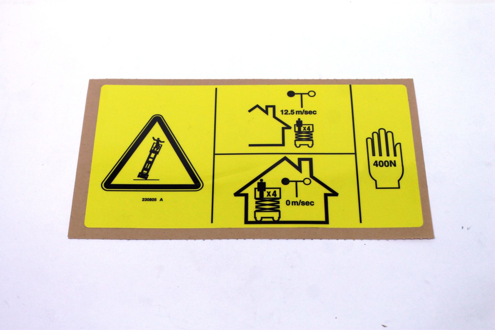 Genie Part # 230805GT – Decal, Danger, Man FRC, GS2669