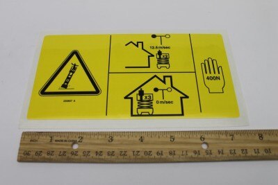 Genie Part # 230807GT – Decal,Danger,Man FRC,GS4069