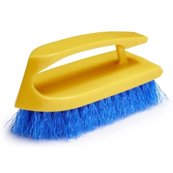 Rubbermaid Commercial 6 In. Iron Handle Yellow Srub Brush (12-Pack)