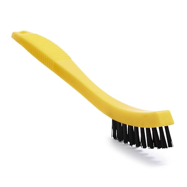 Rubbermaid Commercial 8.5 In. Tile And Grout Scrub Brush, Yellow, 12-Pack