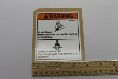 Genie Part # 237599GT – Decal Warning Wear Seat Belt