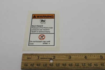 Genie Part # 237605GT – Decal Warning Explosion/Burn Hazard