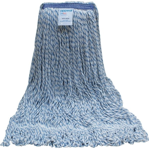Renown 1 In. Headband Blue/White Loop-End Blended Finish Mop 24 Oz