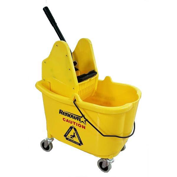 Renown 35 Quart Yellow Down-Press Mop Bucket Combo