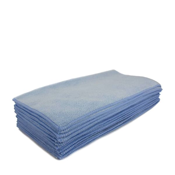 Renown 16 In. X 16 In. General Purpose Microfiber Cloth, Blue, Gsm 260, Package Of 12