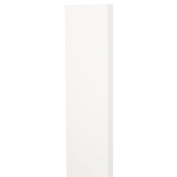 Hampton Bay Hampton Bay Hampton, Shaker 3 in. W x 30 in. H x 0.75 in. D Assembled Filler, Satin White