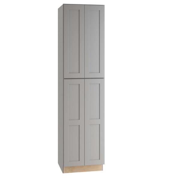 Express Shaker 24 In W X 24 In D X 96 In H Assembled Plywood Pantry Kitchen Cabinet In Vessel Blue With Soft Close