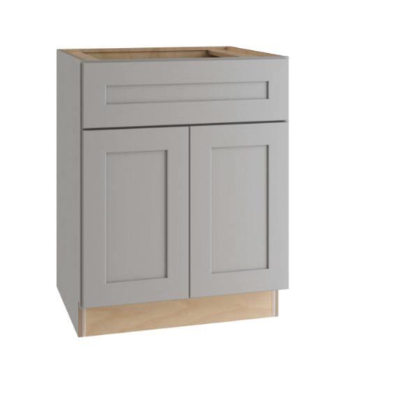 Express Shaker 30 In W X 21 In D X 34.5 In H Assembled Plywood Bath Sink Base Kitchen Cabinet In Veiled Gray