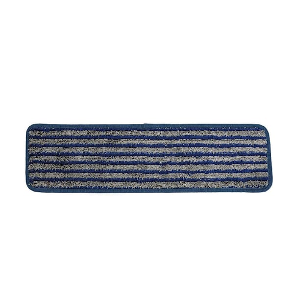 Renown 18, Blue Scrubbing Microfiber Flat Mop Pad, Package Of 3