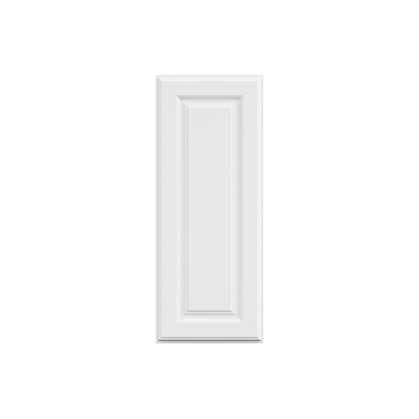 Hampton Bay 12 in. W x 12 in. D x 30 in. H Assembled Raised Panel Wall Cabinet, Satin White