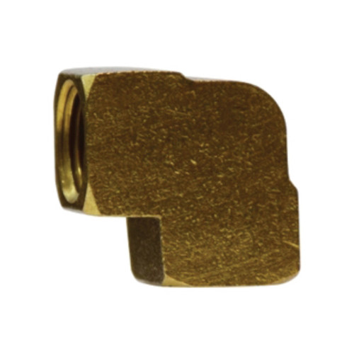 Midland Industries 28002 Brass 90° Female Barstock Elbow, 1/4 in. FNPT x 1/4 in. FNPT