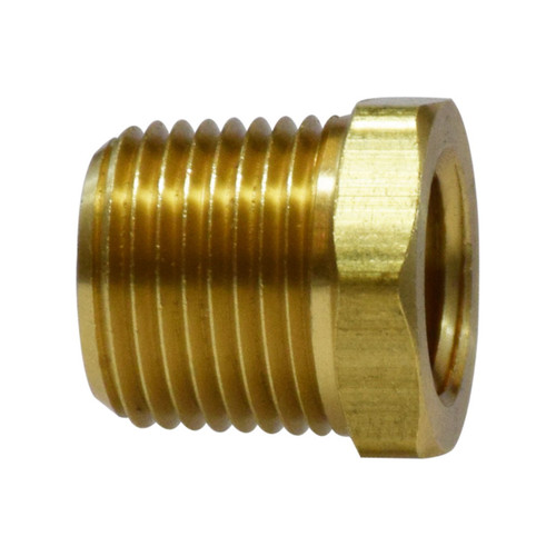 Midland Industries 28115 Brass Hex Bushing, 1 in. MNPT x 3/4 in. FNPT