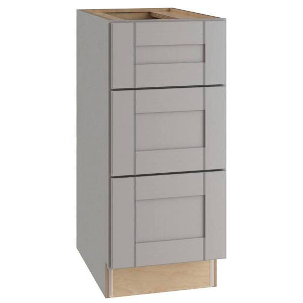 Mill'S Pride Richmond Shaker Ready To Assemble Kitchen Cabinet, Drawers, Vesuvius Gray, 18x34.5x24
