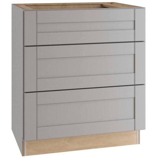 Mill'S Pride Richmond Shaker Ready To Assemble Kitchen Cabinet, Drawers, Vesuvius Gray, 24x34.5x24