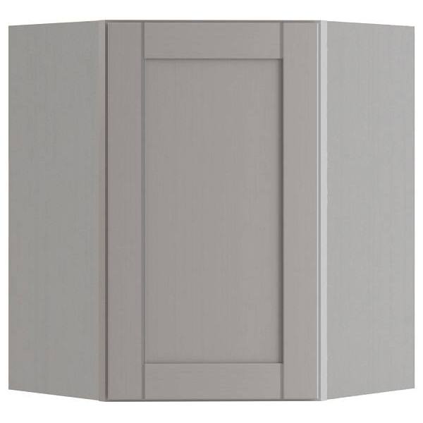 Mill'S Pride Richmond Shaker Ready To Assemble Corner Kitchen Cabinet, Vesuvius Gray, 24"X30"X12"
