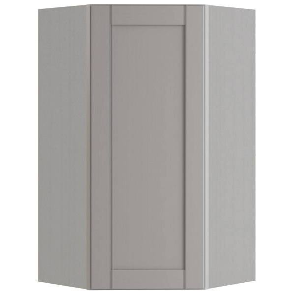 Mill'S Pride Richmond Shaker Ready To Assemble Corner Kitchen Cabinet, Vesuvius Gray, 24"X42"X12"