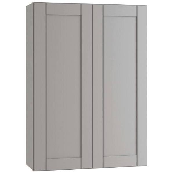 Mill'S Pride Richmond Shaker Ready To Assemble Wall Cabinet Double, Vesuvius Gray, 30"X36"X12"