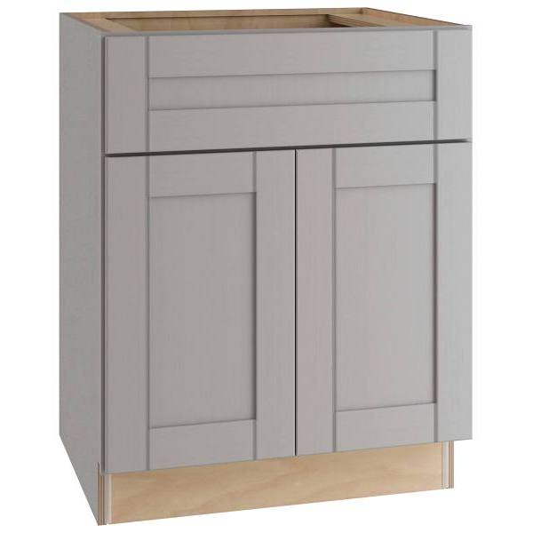 Mill'S Pride Richmond Shaker Ready To Assemble Kitchen Cabinet, Vesuvius Gray, 24"X34.5"X24"