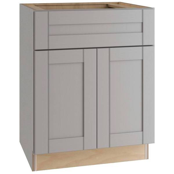 Mill'S Pride Richmond Shaker Ready To Assemble Kitchen Cabinet, Vesuvius Gray, 30"X34.5"X24"