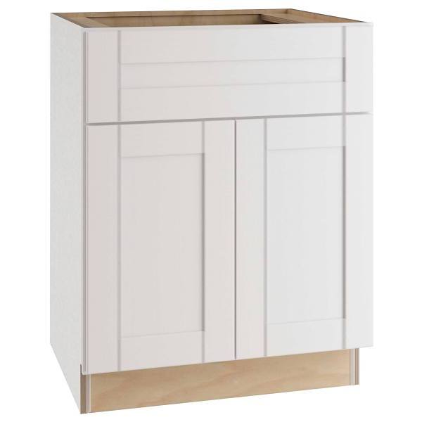 Mill'S Pride Richmond Shaker Ready To Assemble Kitchen Cabinet, Verona White, 30"X34.5"X24"