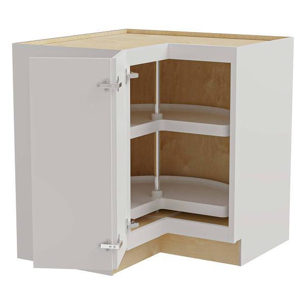 Mill'S Pride Richmond Shaker Ready To Assemble Corner Cabinet, Verona White, 24"X34.5"X21"