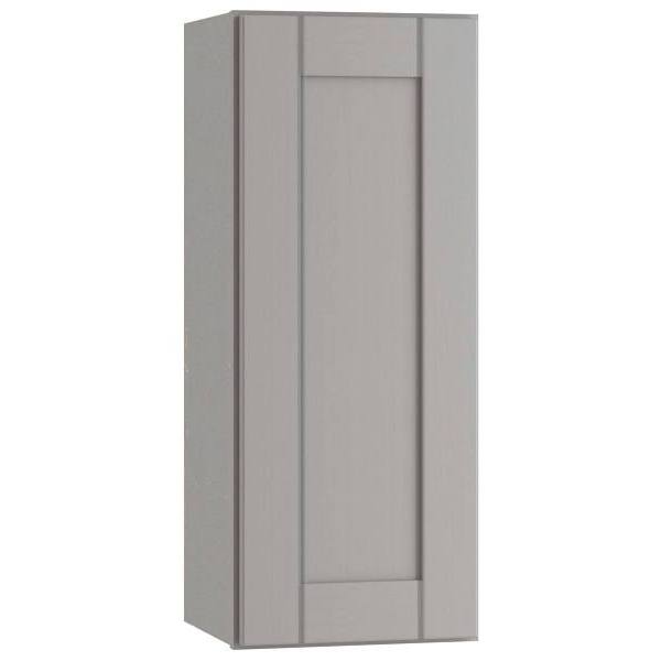 Mill'S Pride Richmond Shaker Ready To Assemble Wall Cabinet Single, Vesuvius Gray, 15"X36"X12"