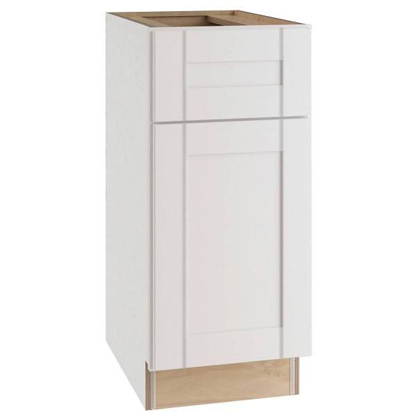 Mill'S Pride Richmond Shaker Ready To Assemble Kitchen Cabinet, Verona White, 12"X34.5"X24"