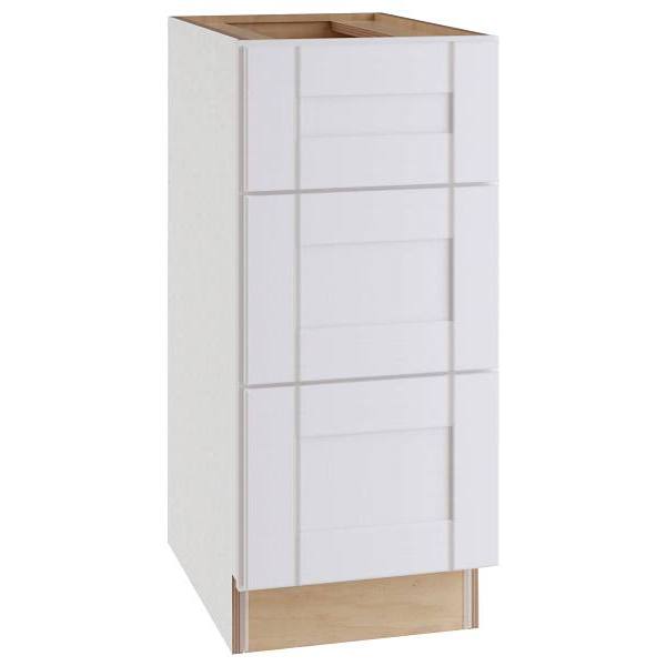 Mill'S Pride Richmond Shaker Ready To Assemble Kitchen Cabinet, Drawers, Verona White, 18x34.5x24