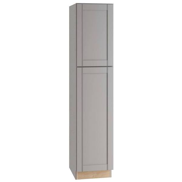 Mill'S Pride Richmond Shaker Ready To Assemble Pantry Cabinet, Vesuvius Gray, 18"X84"X24"