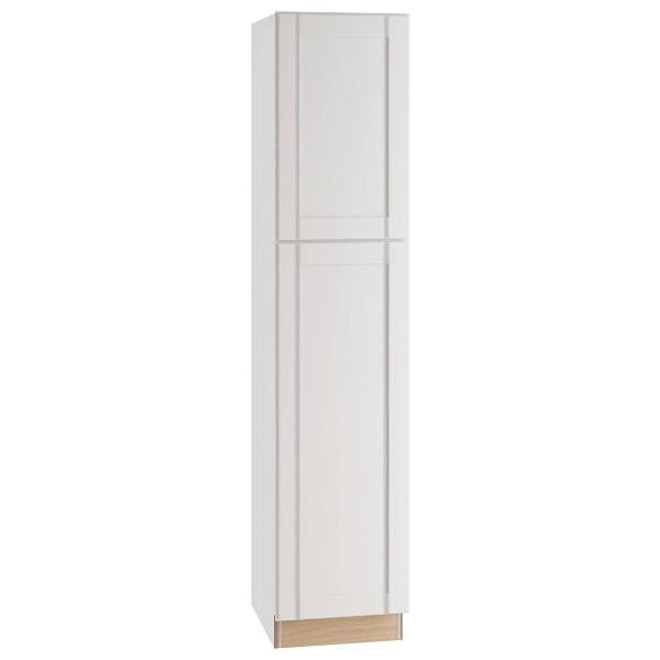 Mill'S Pride Richmond Shaker Ready To Assemble Pantry Cabinet, Verona White, 18"X90"X24"