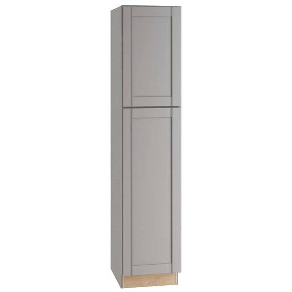 Mill'S Pride Richmond Shaker Ready To Assemble Pantry Cabinet, Vesuvius Gray, 18"X90"X24"
