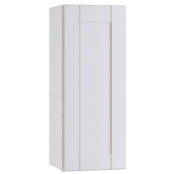 Mill'S Pride Richmond Shaker Ready To Assemble Wall Cabinet, Single, Verona White, 9"X30"X12"