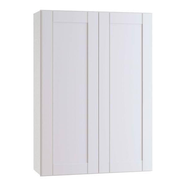 Mill'S Pride Richmond Shaker Ready To Assemble Wall Cabinet, Double, Verona White, 36"X42"X12"