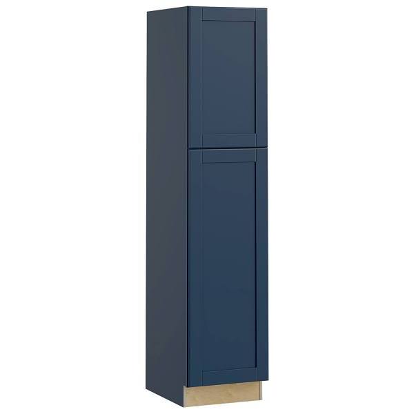 Mill'S Pride Richmond Shaker Ready To Assemble Pantry Cabinet, Valencia Blue, 18"X90"X24"