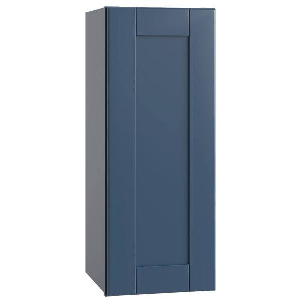 Mill'S Pride Richmond Shaker Ready To Assemble Wall Cabinet, Single, Valencia Blue, 9"X30"X12"
