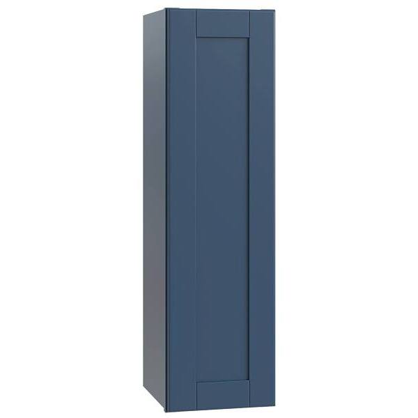 Mill'S Pride Richmond Shaker Ready To Assemble Wall Cabinet, Single, Valencia Blue, 9"X42"X12"