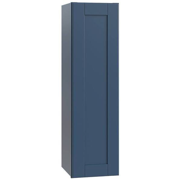 Mill'S Pride Richmond Shaker Ready To Assemble Wall Cabinet Single, Valencia Blue, 12"X42"X12"