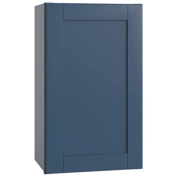Mill'S Pride Richmond Shaker Ready To Assemble Wall Cabinet Single, Valencia Blue, 18"X30"X12"