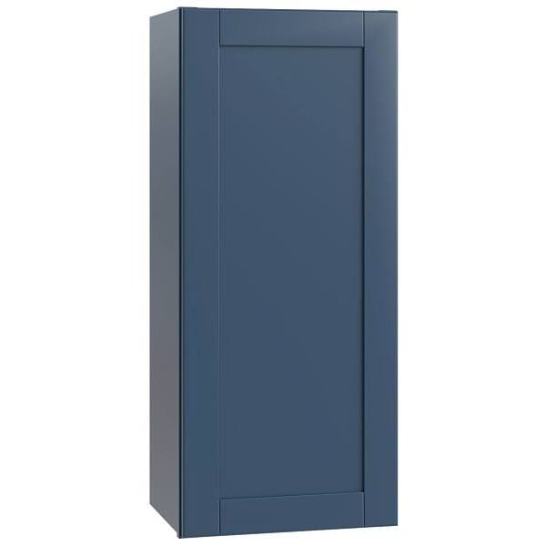 Mill'S Pride Richmond Shaker Ready To Assemble Wall Cabinet Single, Valencia Blue, 18"X36"X12"
