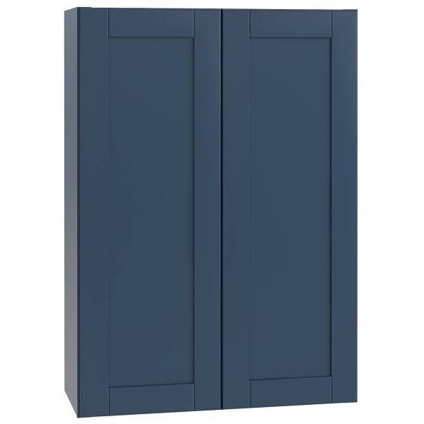 Mill'S Pride Richmond Shaker Ready To Assemble Wall Cabinet Double, Valencia Blue, 36"X42"X12"