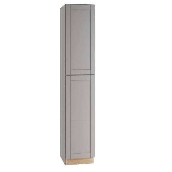 Mill'S Pride Richmond Shaker Ready To Assemble Pantry Cabinet, Vesuvius Gray, 18"X96"X24"