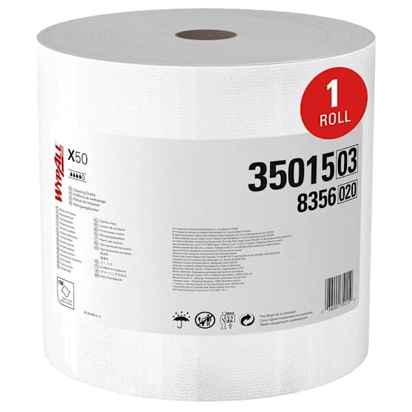 Wypall Generalclean X50 Jumbo Roll Cleaning Cloths, Case Of 1100