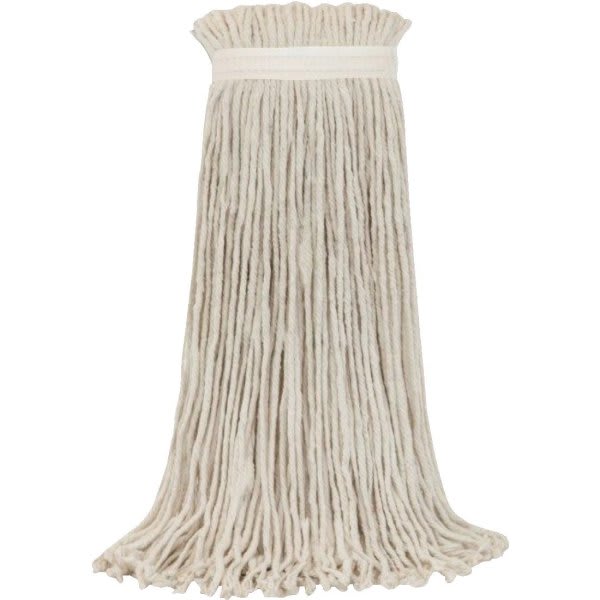 Renown 16 Oz Economy Cotton 4-Ply Cut Mop Head, White, Pack Of 4