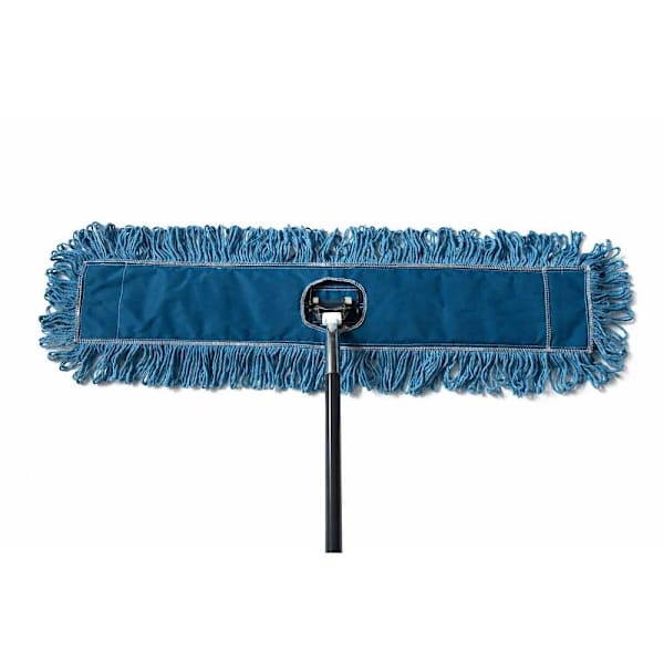 Renown Looped End Dust Mop Kit, Click-N-Go, 36 In., Blue