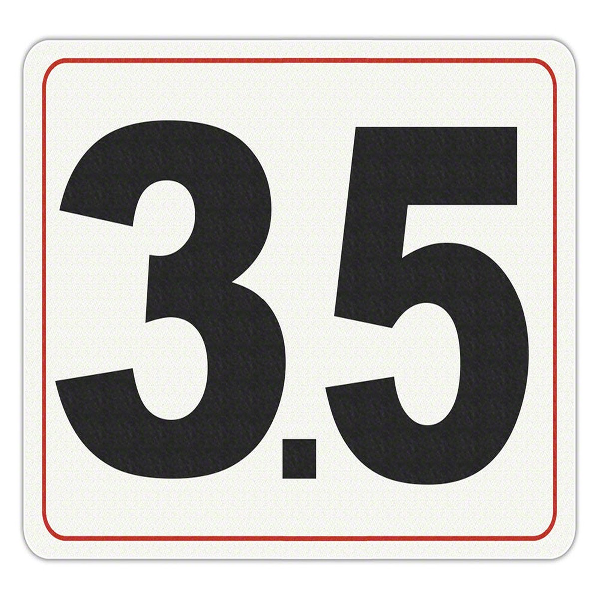 #3.5 - Adhesive Depth Marker - 8 Inch x 6 Inch with 4 Inch Lettering