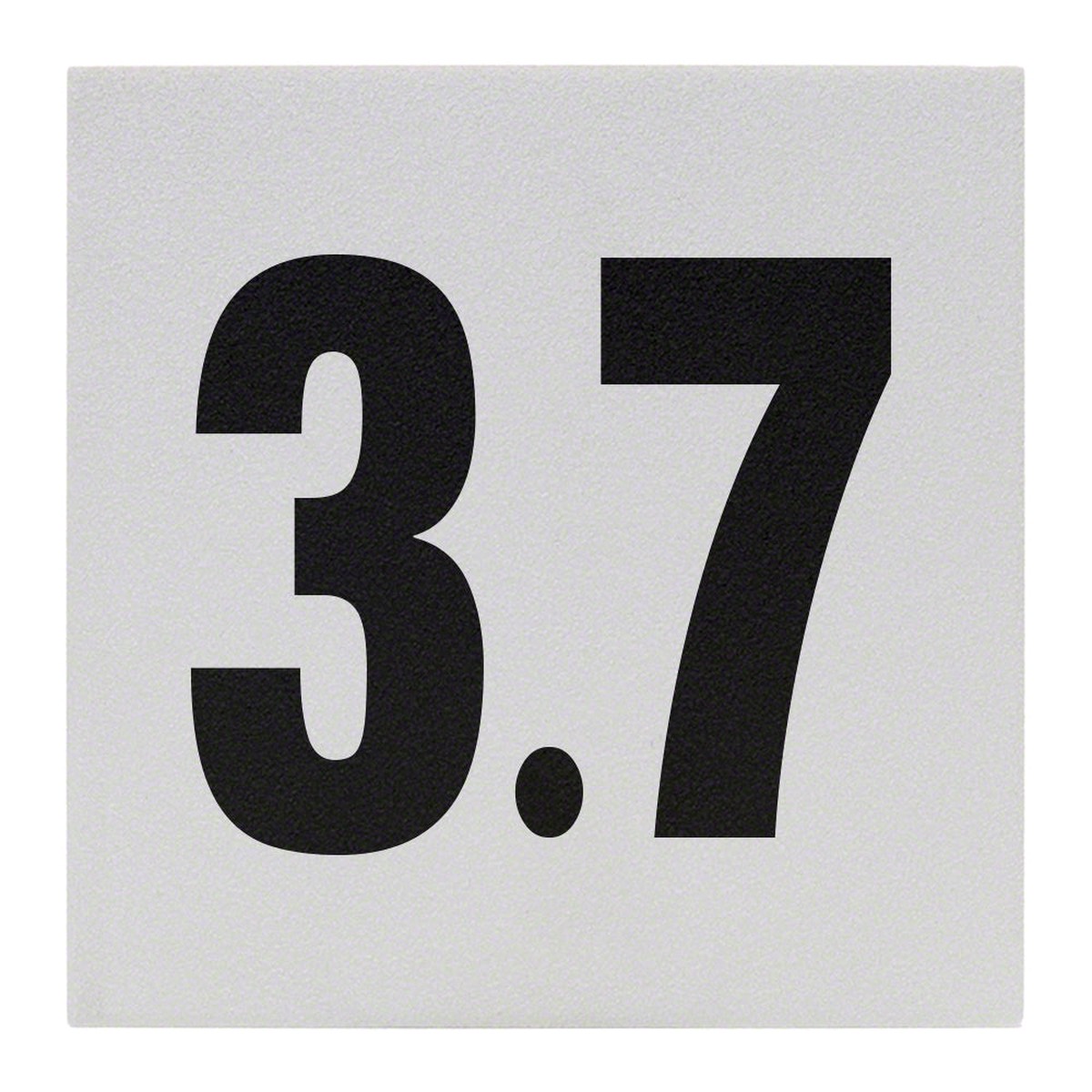 3.7 Ceramic Skid Resistant Tile Depth Marker 6 Inch x 6 Inch with 4 Inch Lettering