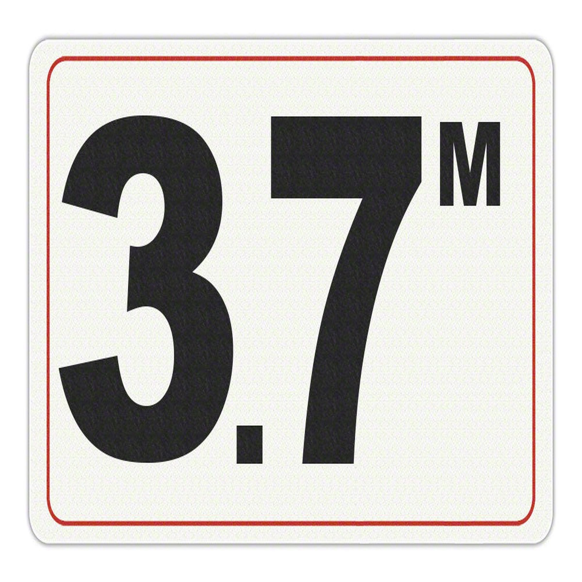 3.7 M - Adhesive Depth Marker - 10 Inch x 6 Inch with 4 Inch Lettering