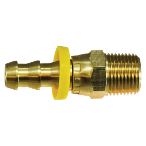 Midland Industries 30389 Brass Push on Swivel Adapter, 1/2 in. Push On Hose Barb x 1/2 in. MIP