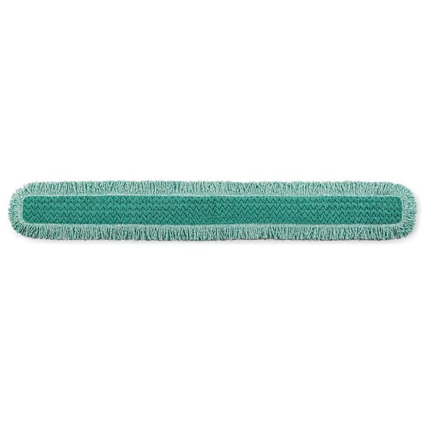 Rubbermaid Commercial HYGENMicrofiber Dust Mop Head W/ Fringe, 60 In., Green