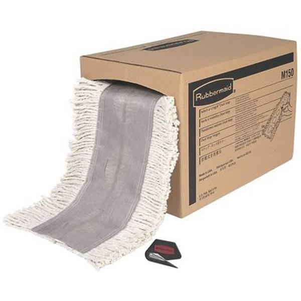 Rubbermaid Commercial Cut-To-Length Dust String Mop Head,5" X 40 ', White